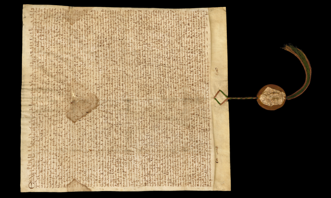 An old, yellow handwritten document