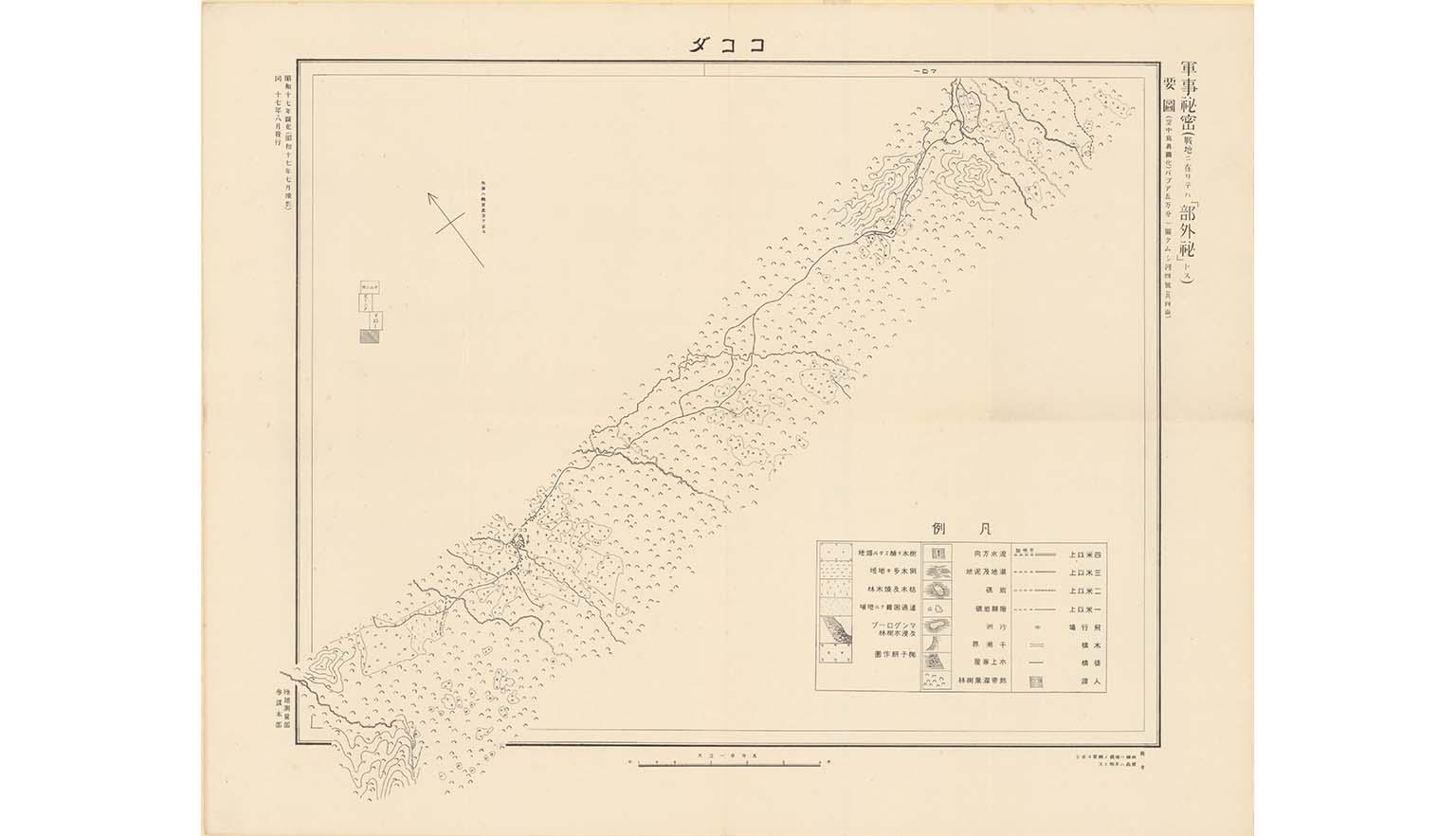 Japanese topographic map