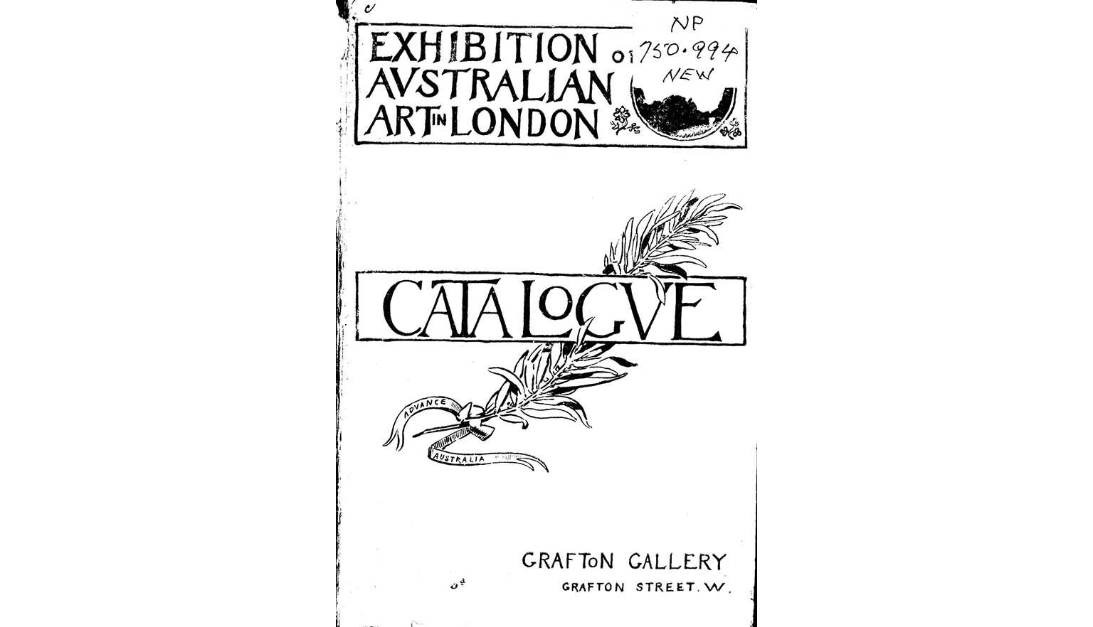scan of black and white catalogue cover