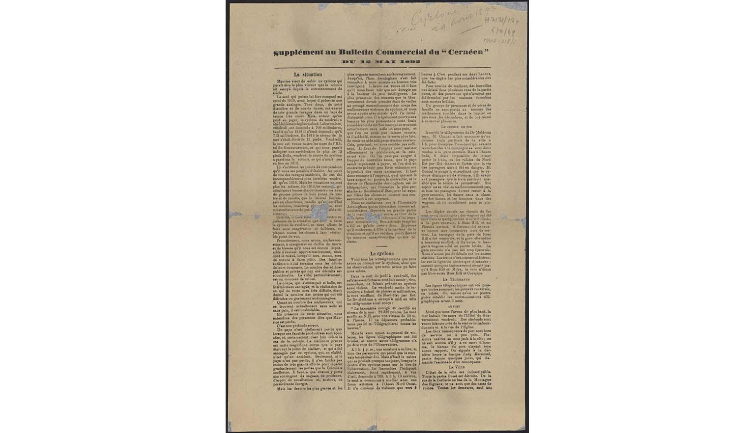 A page from a French newspaper.