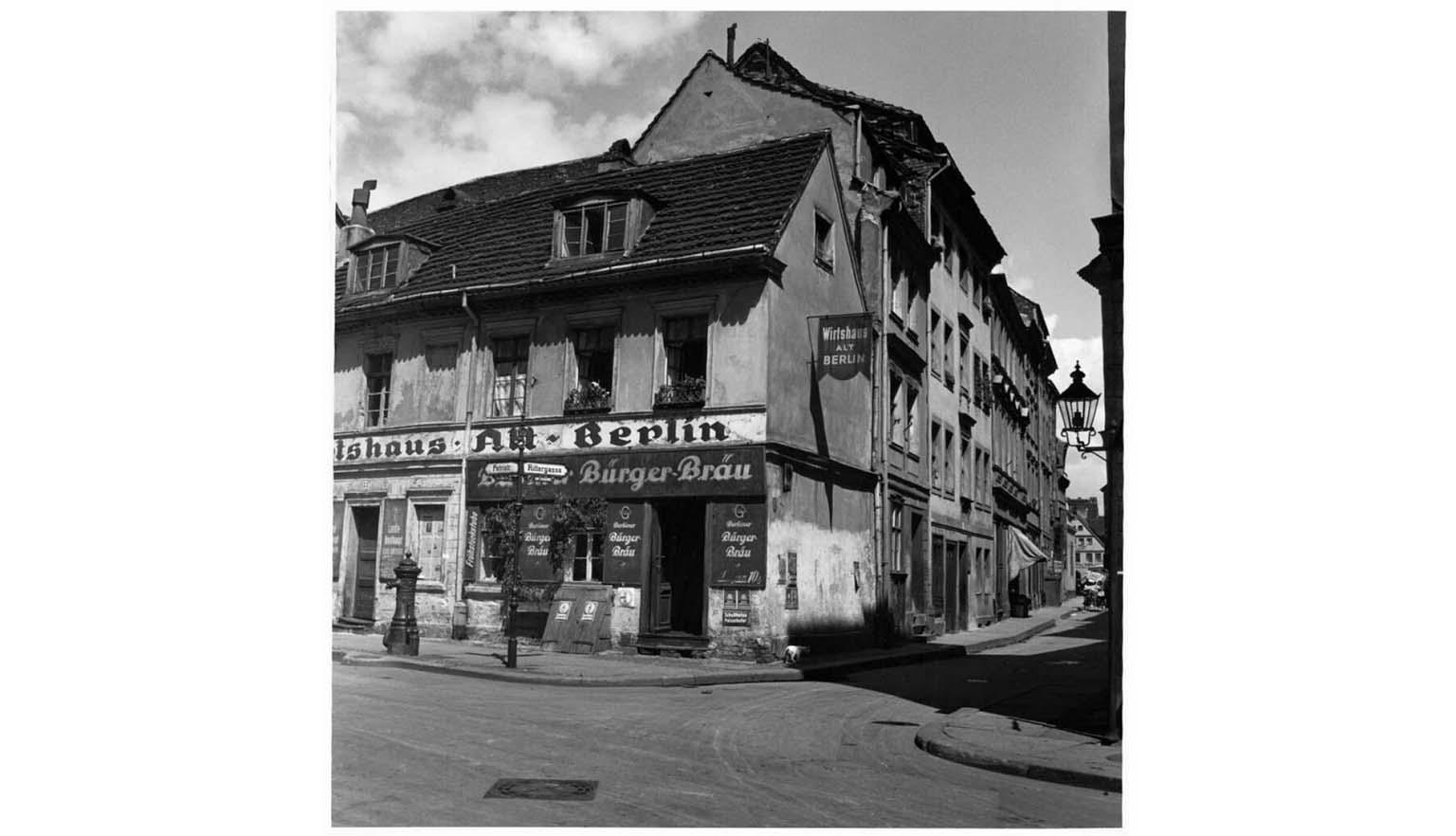 black and white photo of Old Berlin