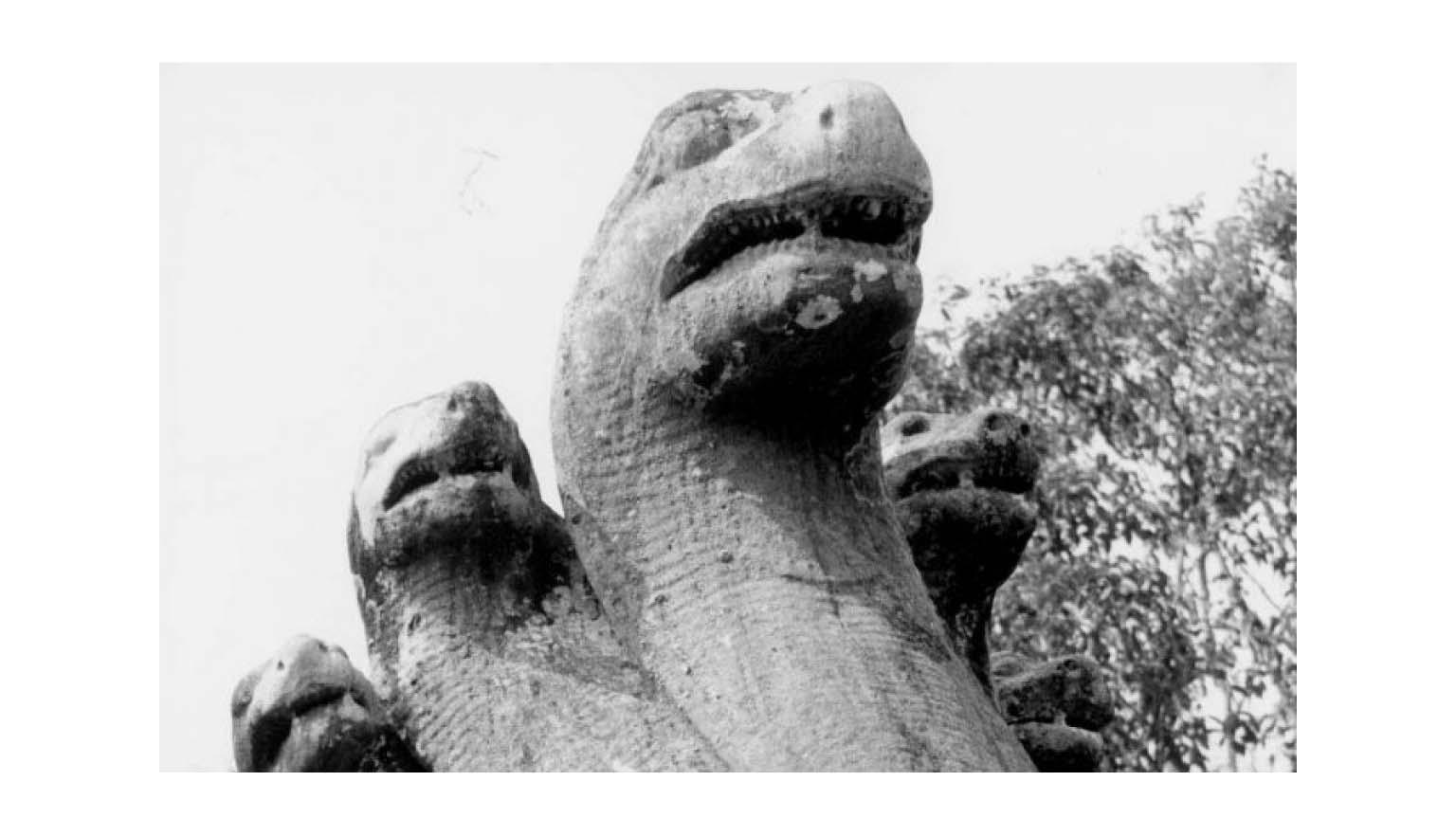 Preah Vihear, head of Nagas as balustrades