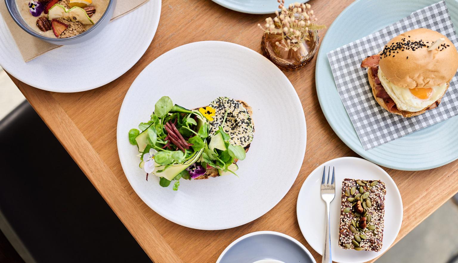 Various meals on a table