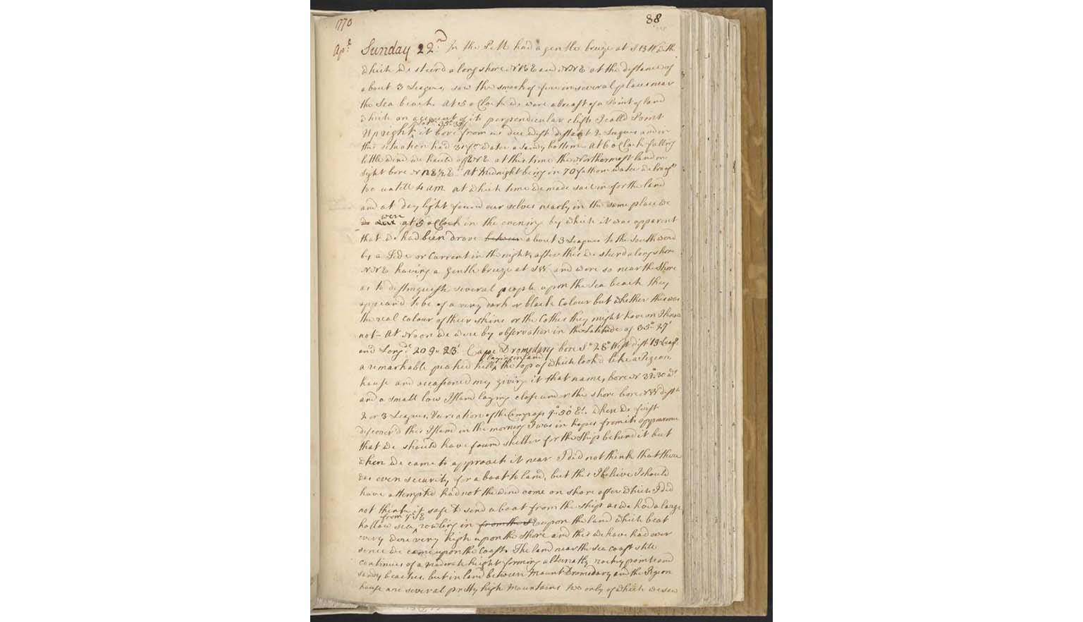 handwritten pages in a book