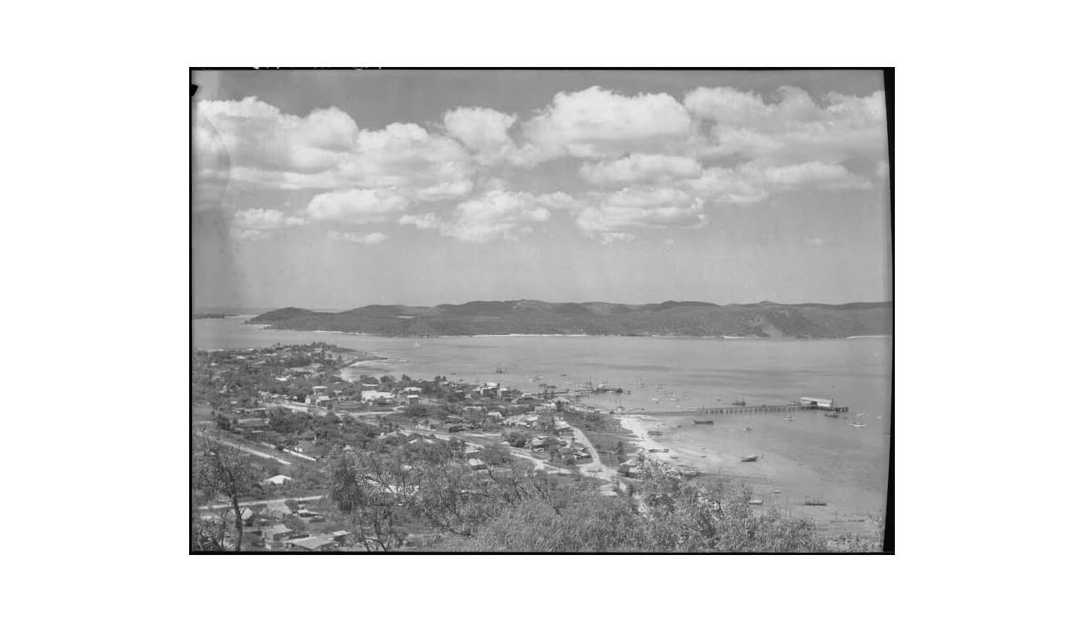black and white photo of Thursday Island