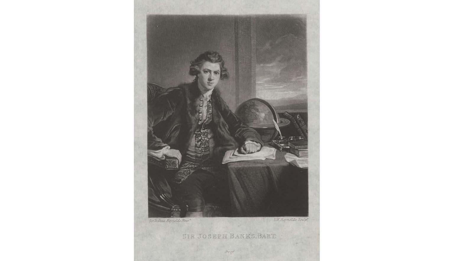 black and white illustration of man at desk