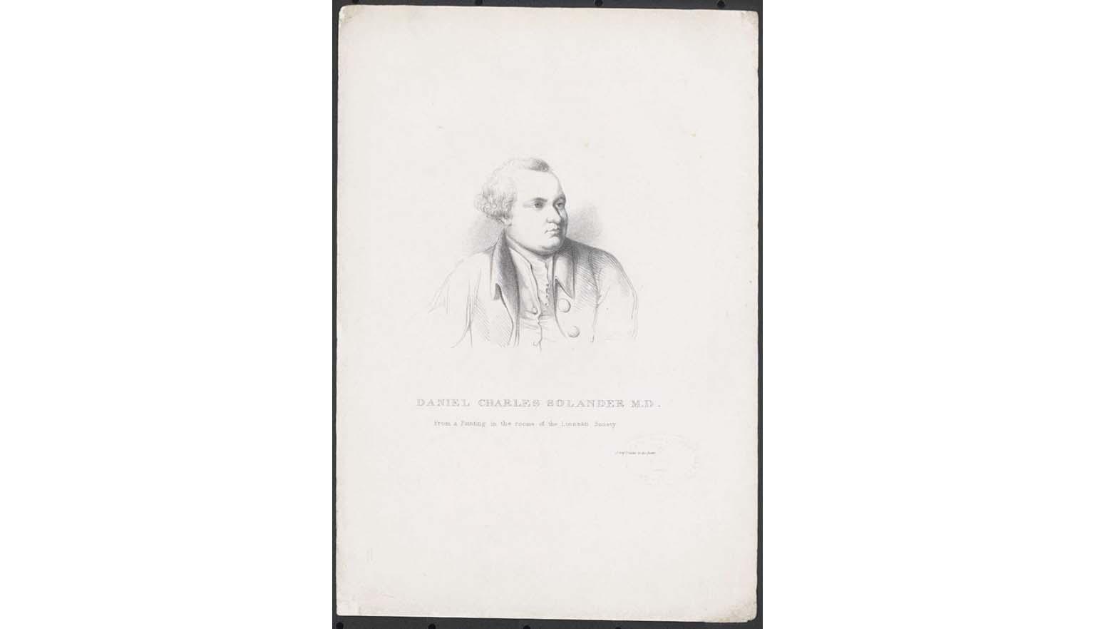 light engraved portrait of man