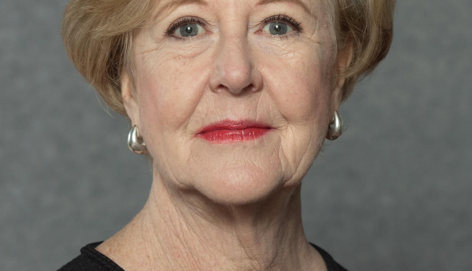 Photo portrait of Gillian Triggs with a small smile