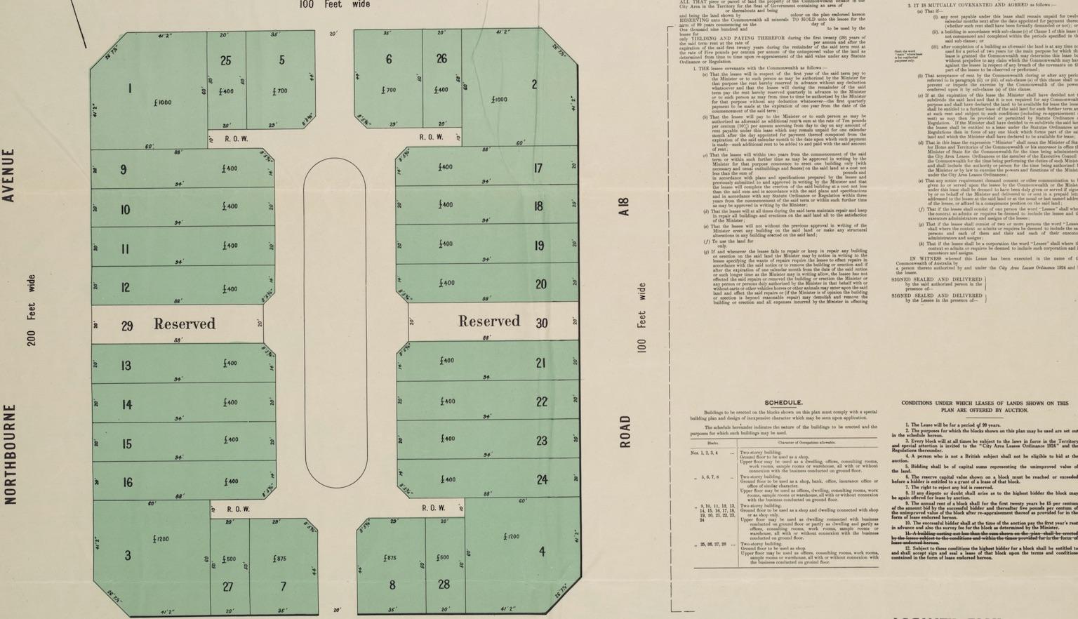 Map of retail sites in Civic Centre being auctioned off, with information about the area and the auction
