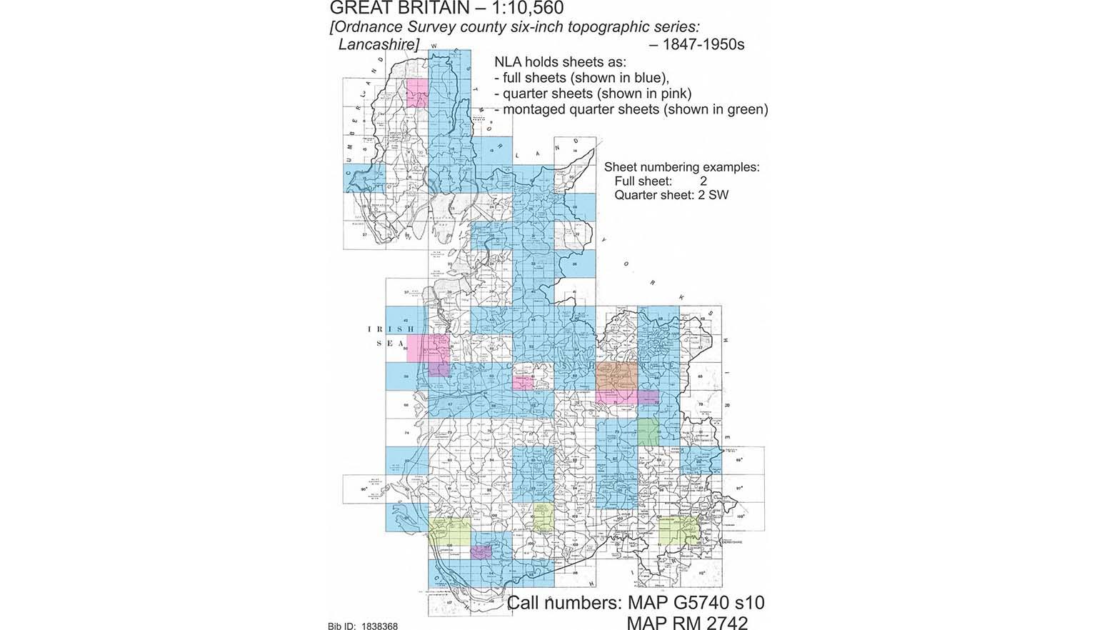 1847 Ordnance Survey map of Lancashire