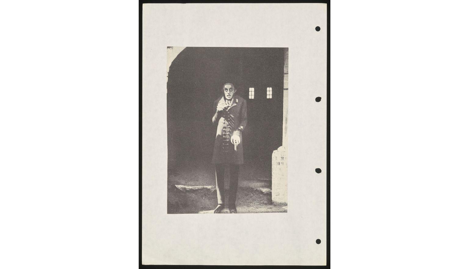 Image of Count Orlok - a vampire - from Nosferatu