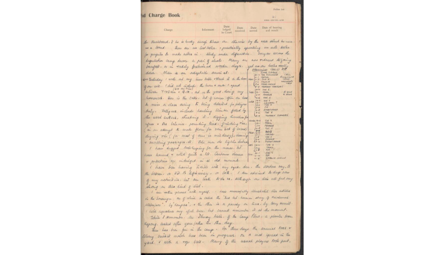 Handwritten page, in cursive