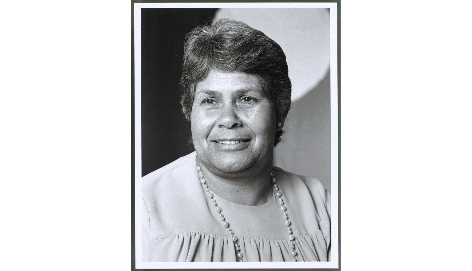 Black and white portrait of Lowitja O'Donoghue