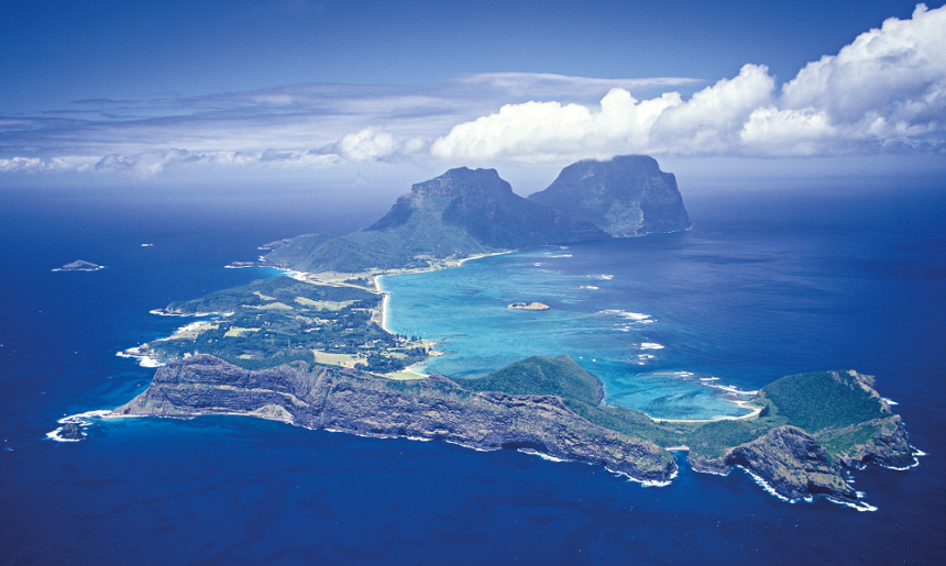 John Carnemolla - Lord Howe Island Aerial The Most Southerly Coral