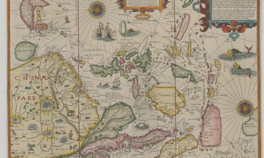 Large colourful with various sea creatures on page