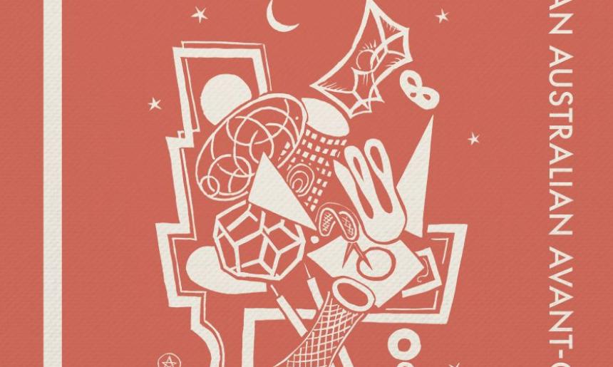 Book cover featuring an abstract work by artist J.W. Power