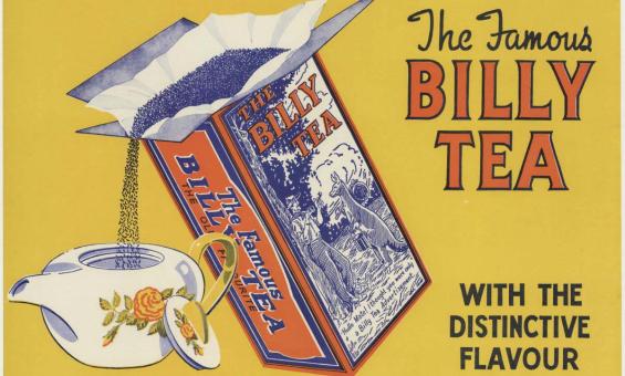 Colourful Billy Tea advertisement