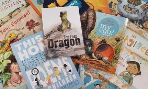 A pile of children's books