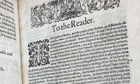 To the Reader Shakespeare