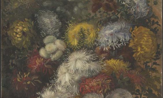 Painting of chrysanthemums