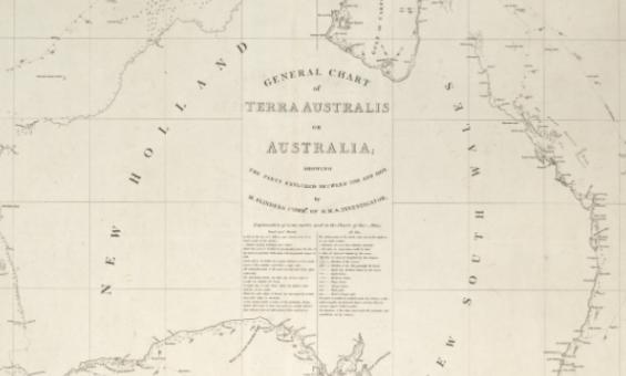 Matthew Flinders' map of Australia