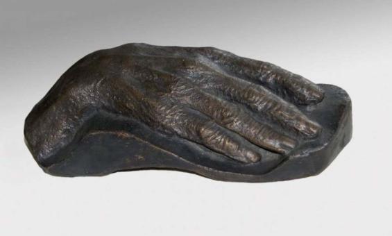bronze cast of Henry Lawson's hand