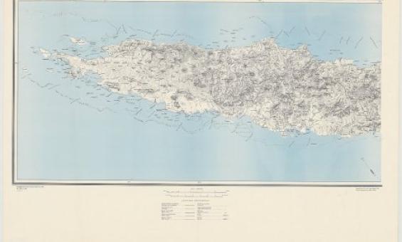map of New Caledonia, 1942