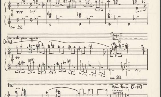 A page of sheet music. 