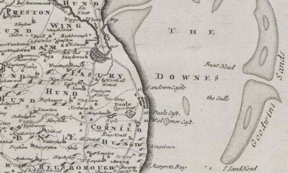 1695 map of Kent